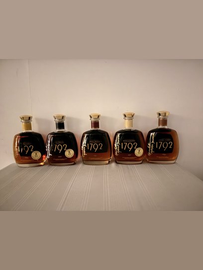 1792 Set Of 5 Bottles Signed by the Master Distiller